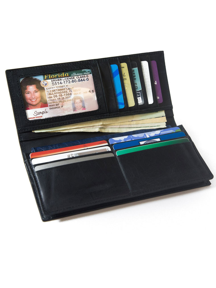 RFID Wallet for Checkbook Western Classic